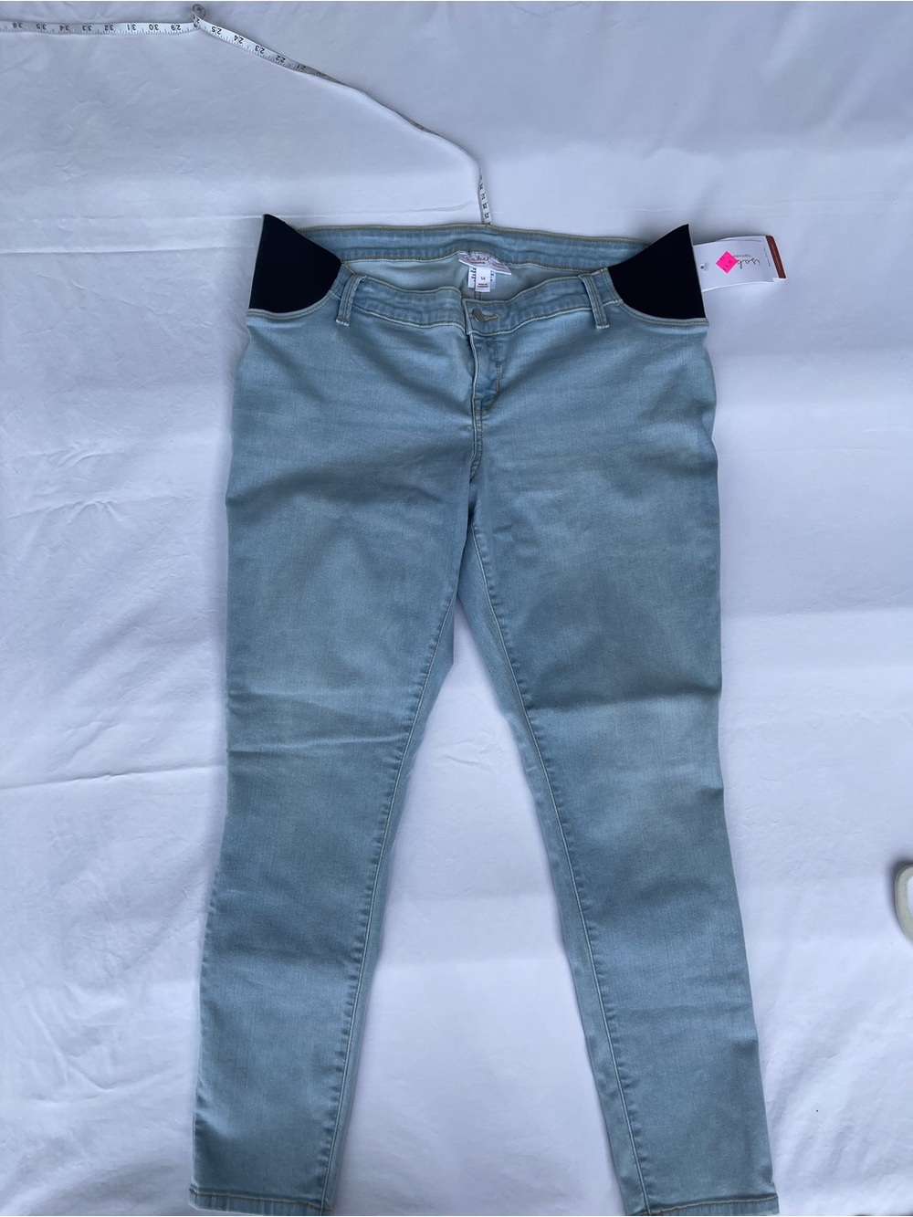 Isabel by Ingrid & Isabel Skinny Maternity Jeans Light Wash Size 14 NWT